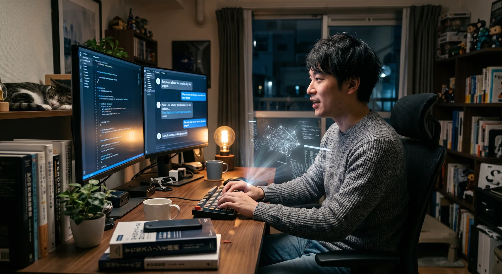 AIツールを活用しながら開発を進めるエンジニア